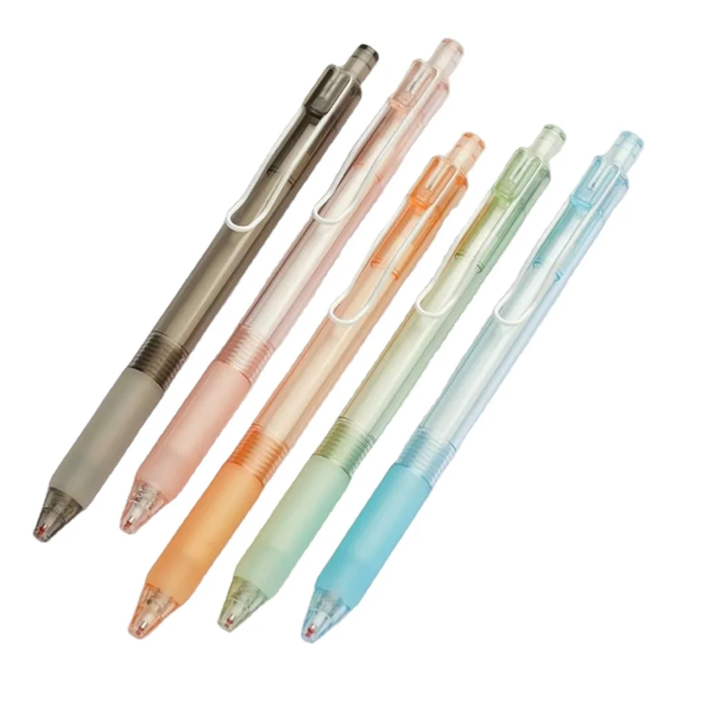 0.5mm spring head smooth writing black press neutral pen ballpoint pen