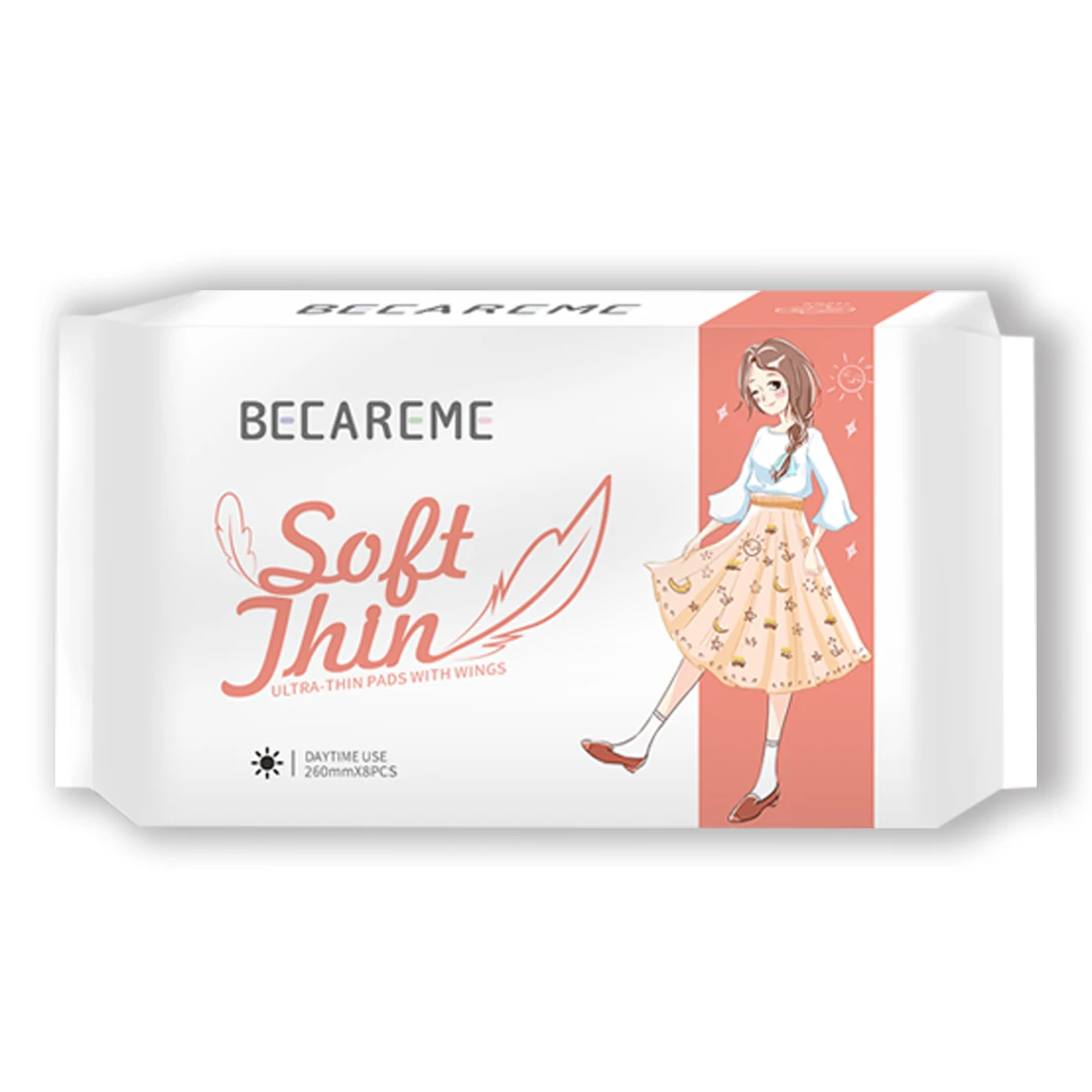 Гигиеническая прокладка 260 мм с крыльями, оптовая продажа менструальных прокладок, быстрая доставка