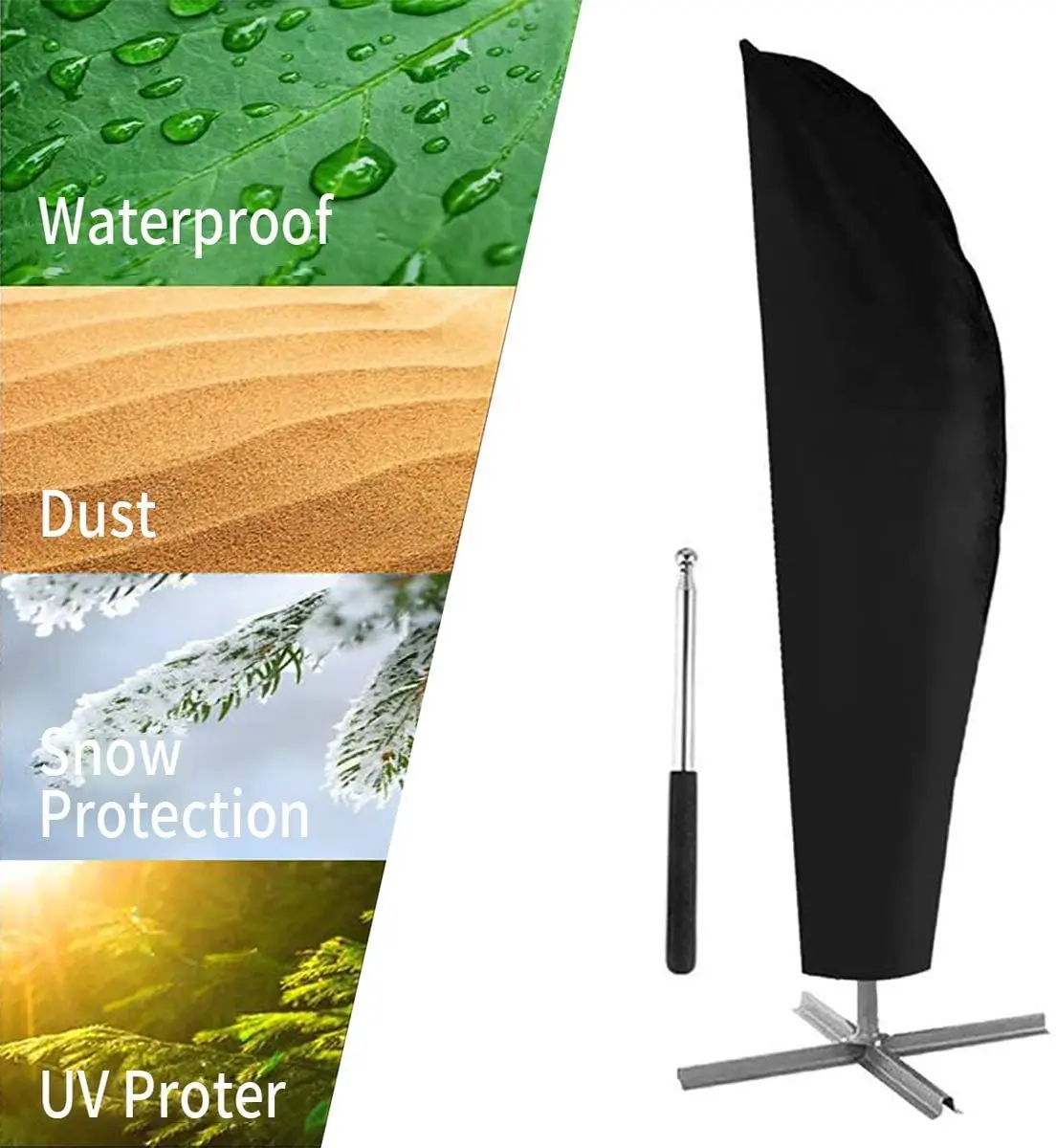 600D полиэстер с серебряным покрытием, наружный зонтик, крышка зонтика, крышка зонтика, банан, зонтик