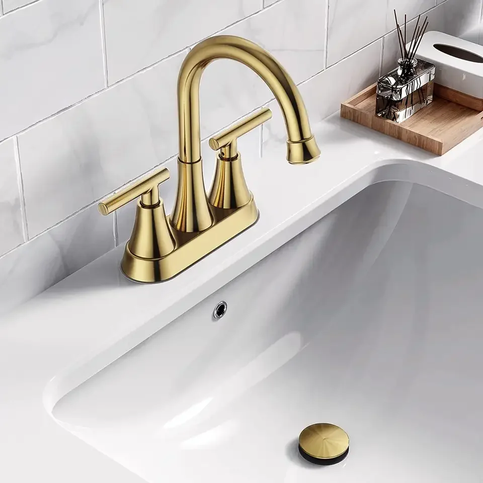 Hot Sales Pop Up Sink Drain with Overflow Sink Drain for Bathroom Vessel Sink- Polished Chrome Gold Brushed Matte Black