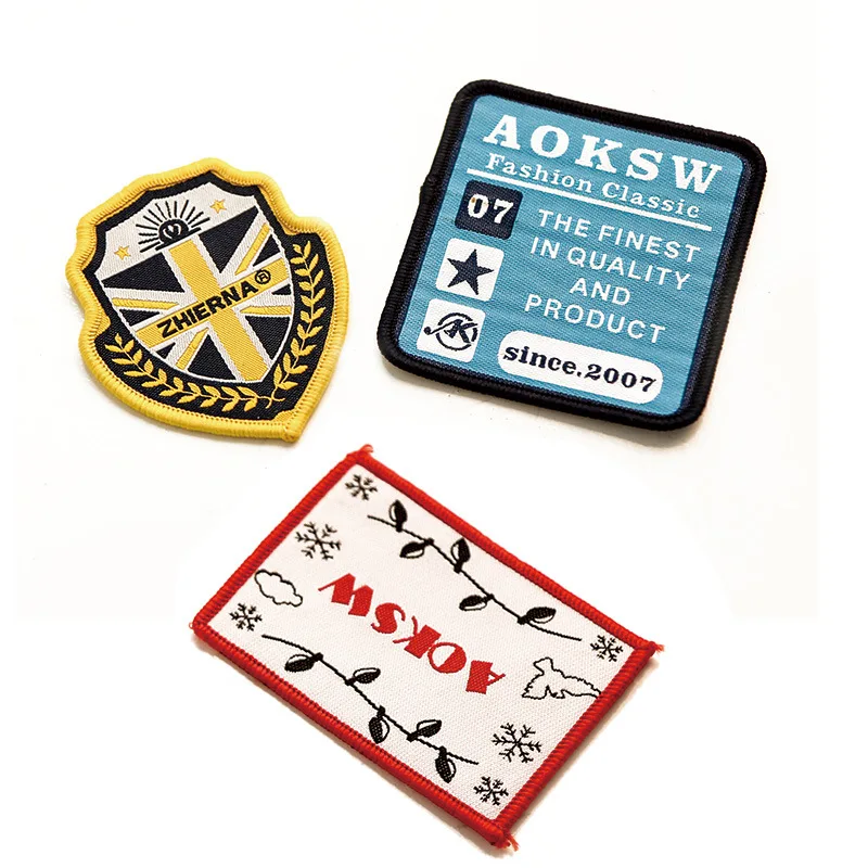 Sew on Embossed Custom Private Brand Name 3D Logo Garment Soft PVC Rubber Patch Labels for Clothing