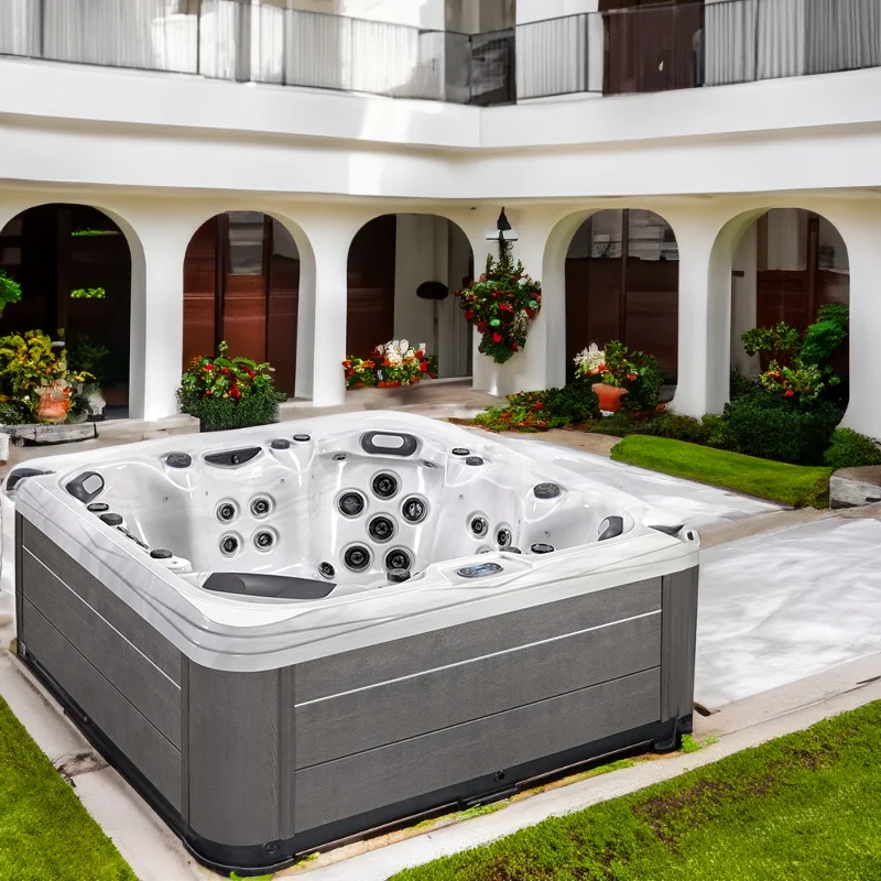 Sunrans Quality Luxury 6 Person Japan Massage Hot Tub With 2 Filter 50pcs Hydrotherapy Tub Jets Spa Balboa Hot Tub For Backyard