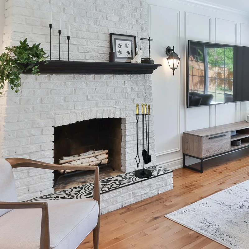 Набор аксессуаров для камина, комплект из 5 литров золотого чугуна, для дома и улицы