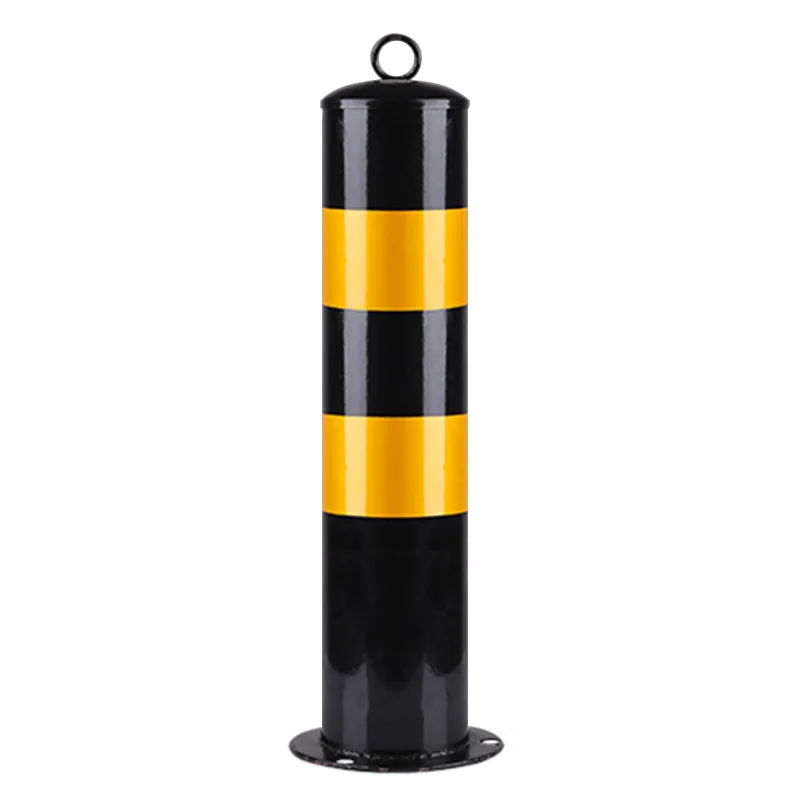Durable Steel Traffic Guardrails Reflective Isolation Anti-Collision Bollards Road Safety Manual Barricades automatic bollard