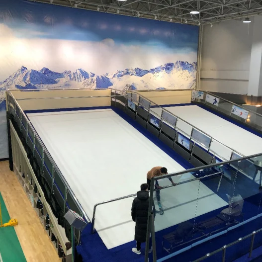 Skiing and snowboarding simulator, Winter indoor training Endless ski slopes