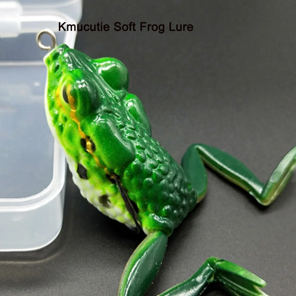 high quality 5.5cm/16g 5 colors Snakehead Fishing Artificial Insect Soft Lures Frog