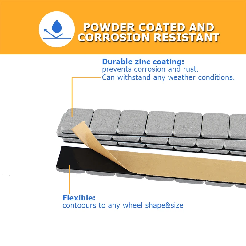 
Adhesive tape Wheel Balancing Weights 1/4OZ In Steel Hot selling High quality wheel accessories made in Siming 