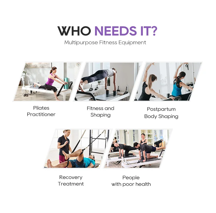 Factory Direct selling pilates aluminum reformer pilates aluminum cama para pilates is suitable for exercising the whole bod