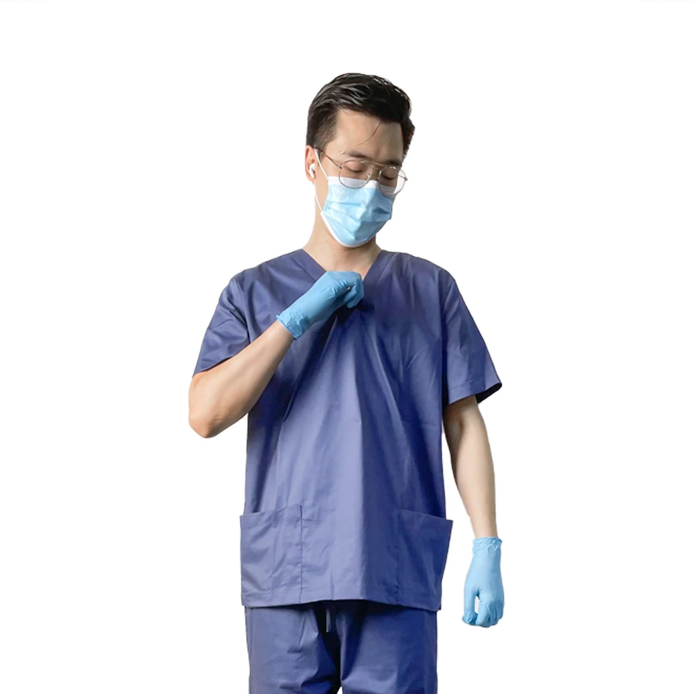  Scrubs Uniforms Sets Lastest DWR Durable Water Repellant Nursing Doctor Uniform For Medical Hospital Beauty
