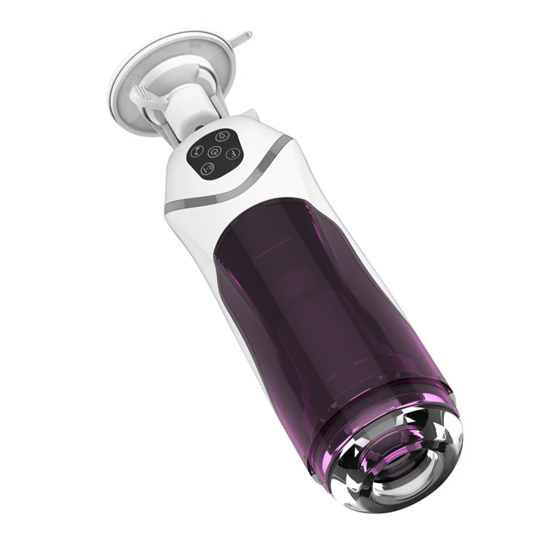 Vagina type male masturbator with battery power strong Telescopic Rotation vibration men masturbation cup