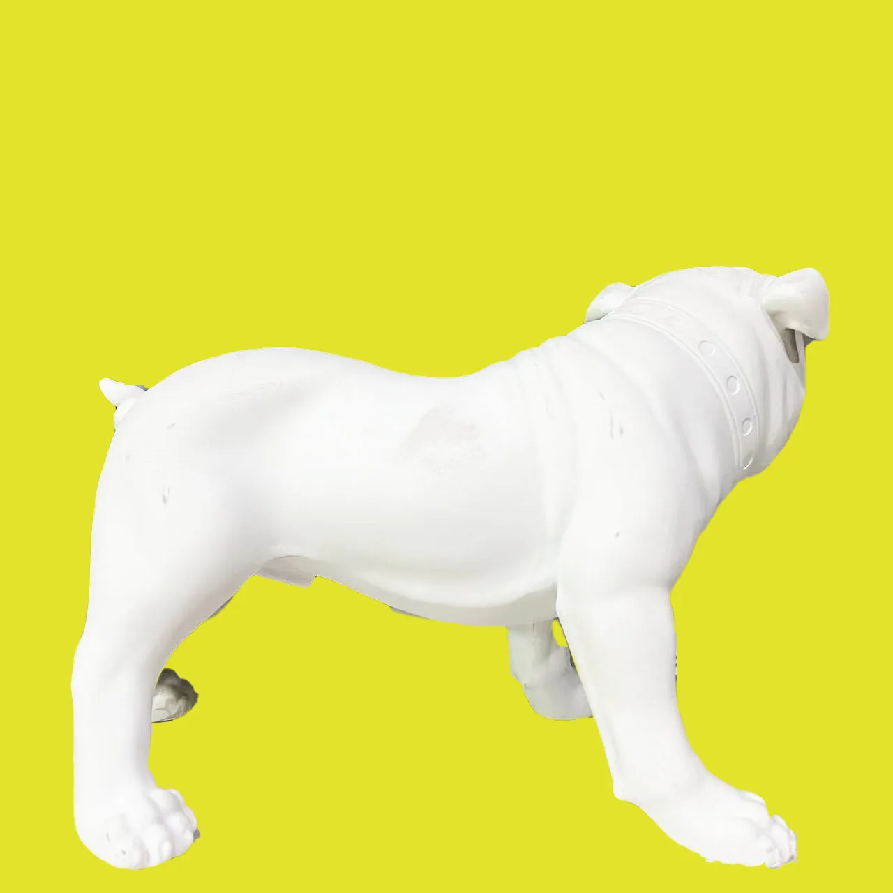 Big Sale Cheap Price Resin Crafts White Bulldog ornaments DIY Dog Sculpture Animal Statue