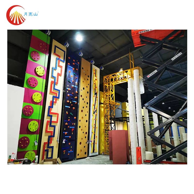 Amusement New indoor fun climbing wall park games 3D outdoor rock climbing wall