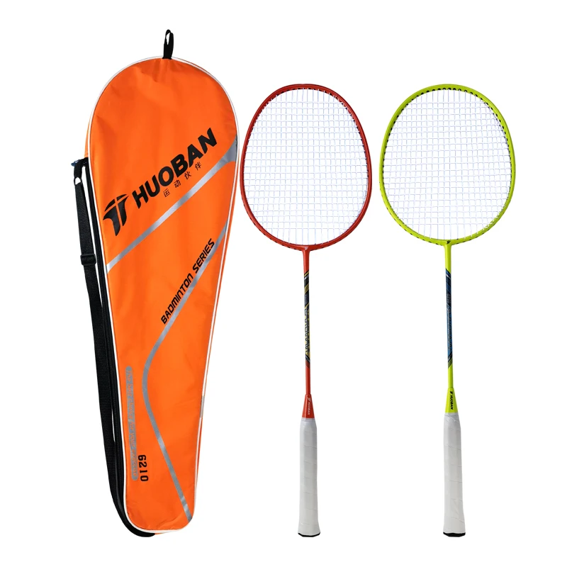 cheap steel badminton racket set with badminton bag