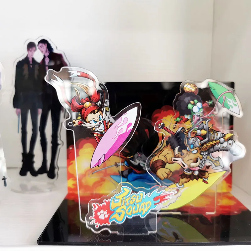Boce Custom Acrylic Cartoon Anime Standee Fashion UV Printed Metal Alloy and Plastic Stand Premium Anime Figure Display