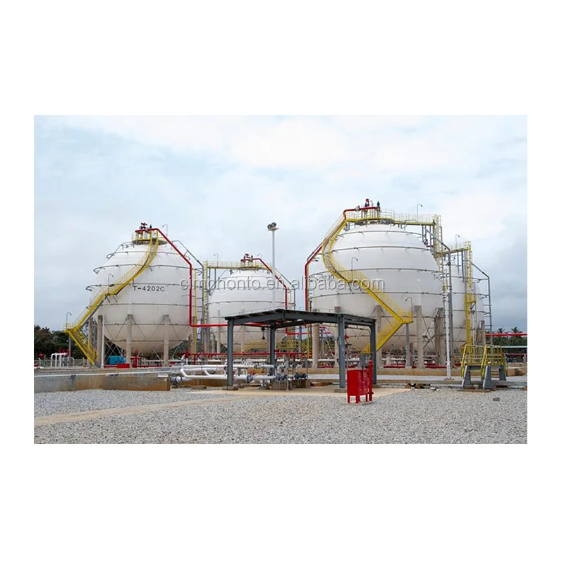 best quality 3000cbm liquefied gas lng/lpg storage spherical ball tanker sphere round tank manufacturer