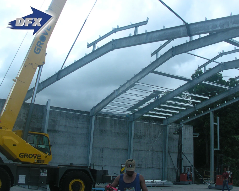 Metal Building Construction Projects Industrial Light Steel Frame Structure Prefab Building Office