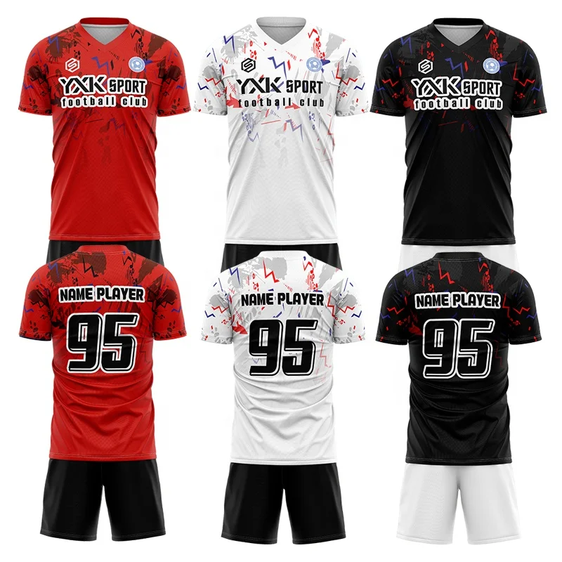 Custom Blank Sublimation Printing Jersey Soccer Kits Customization Soccer Uniform Soccer Wear Football Training Kit