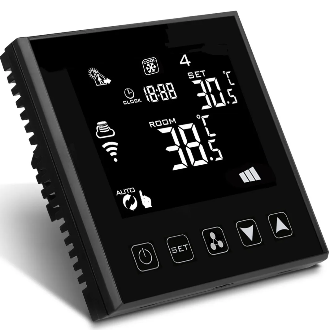 Smart Home Tuya Wifi  Air Conditioner Thermostat Temperature Controller 3 Speed Fan Coil Unit Tuya Wifi Thermostat