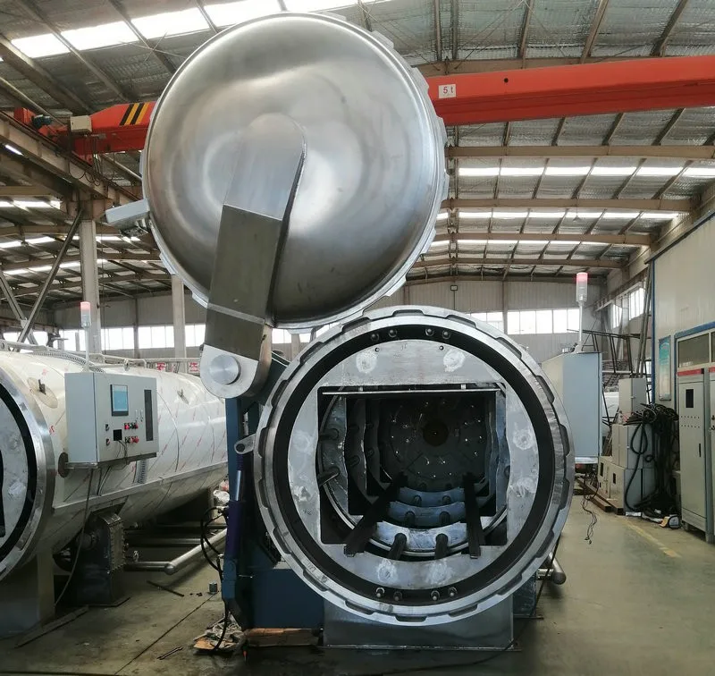 Steam heating stainless steel food grade canning retorts for can products