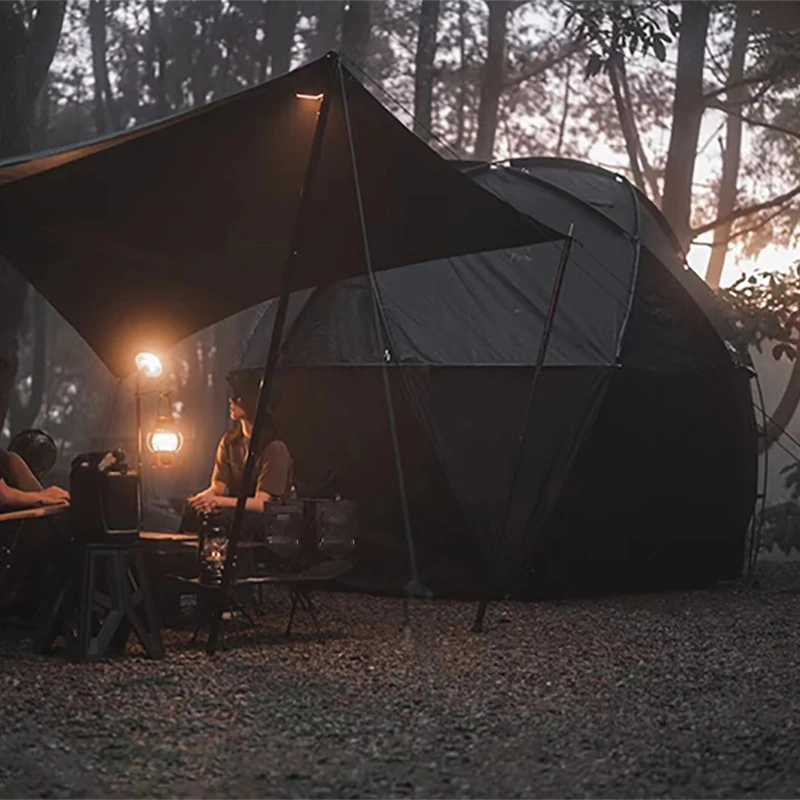 Outdoor Camping family traveling hiking glamping geodesic dome tent party style house tent