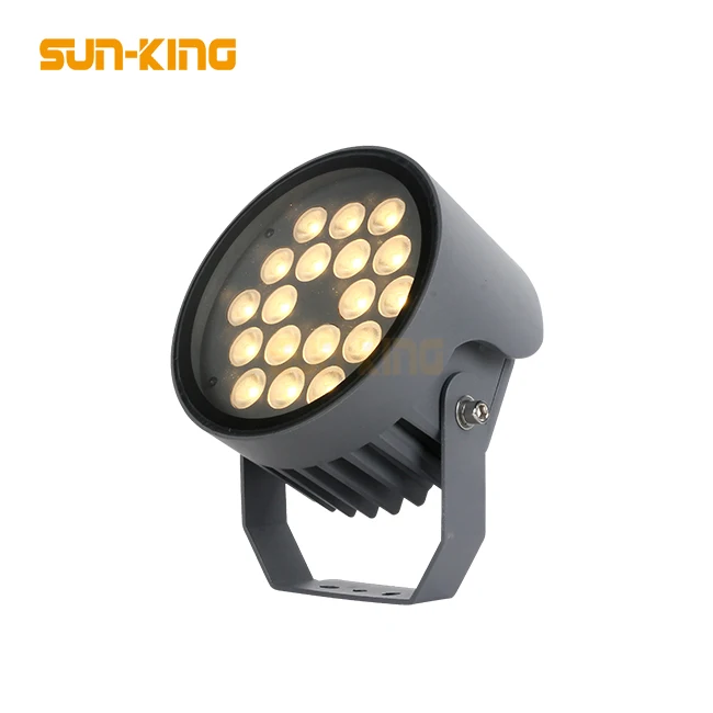 Outdoor building bridge Rgb DMX Rgbw Landscape project Spotlight Exterior Facade Lamp 9W 12W 24W 36W 48W Round Led Flood Lights