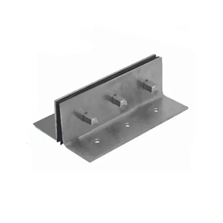 T Type Stainless steel two way glass fitting fin spider