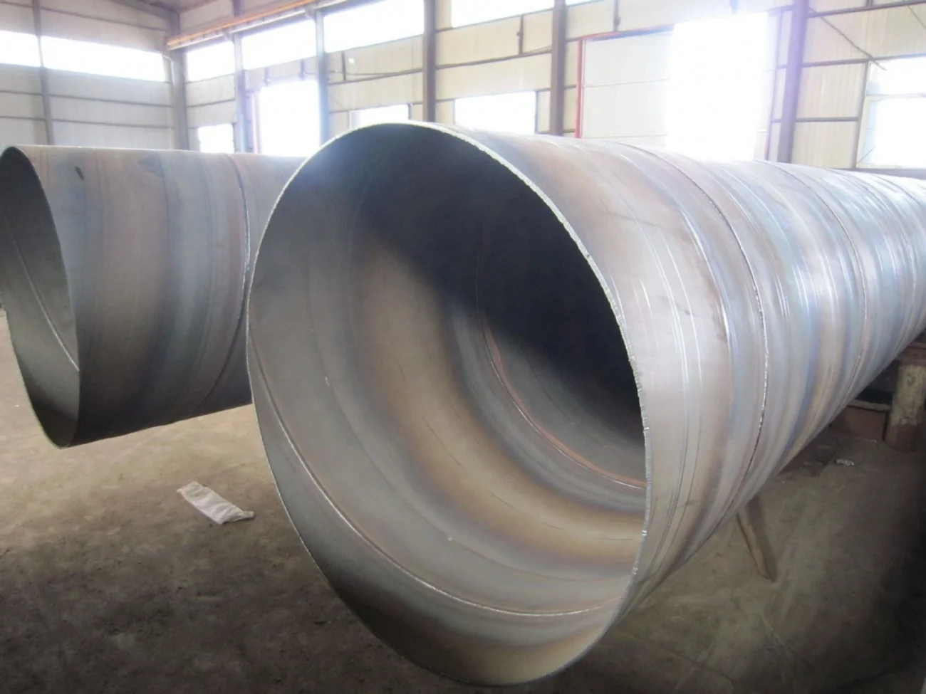 Large Diameter 48' 60' 64' Steel Pipe SSAW Spiral Welded Pipe for Construction or Bridge Building Piling