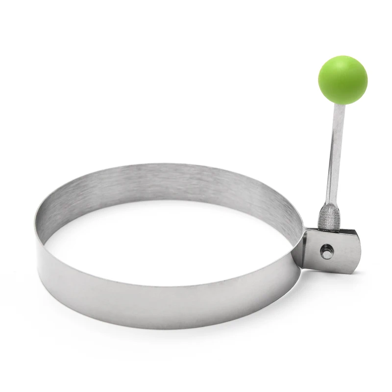 18/0 Stainless Steel Round Flower Heart Star Shape Kitchen Fried Egg Ring Mould Cooking Tools Round Flower Heart Shape