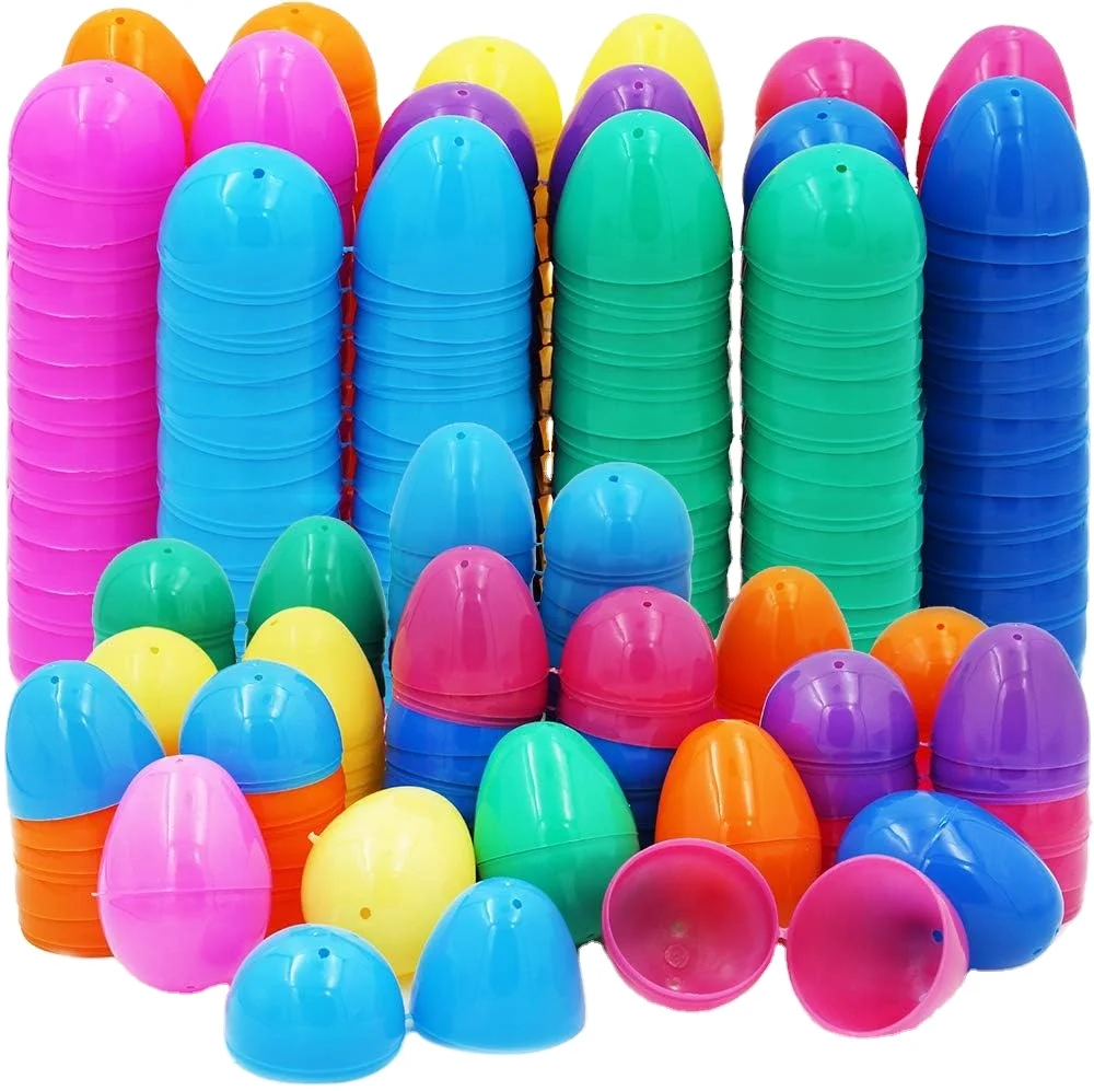 Пасхальные яйца с шарнирным навалом яркое пластиковое Яйцо-сюрприз пасхальное охота 2 25 цвета (100 в упаковке)