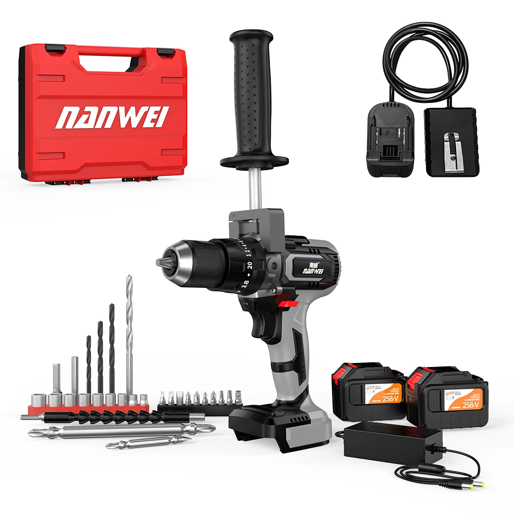 Nanwei electric screwdriver 150nm/brushless motor/with impact function/suitable for ice drilling and fishing