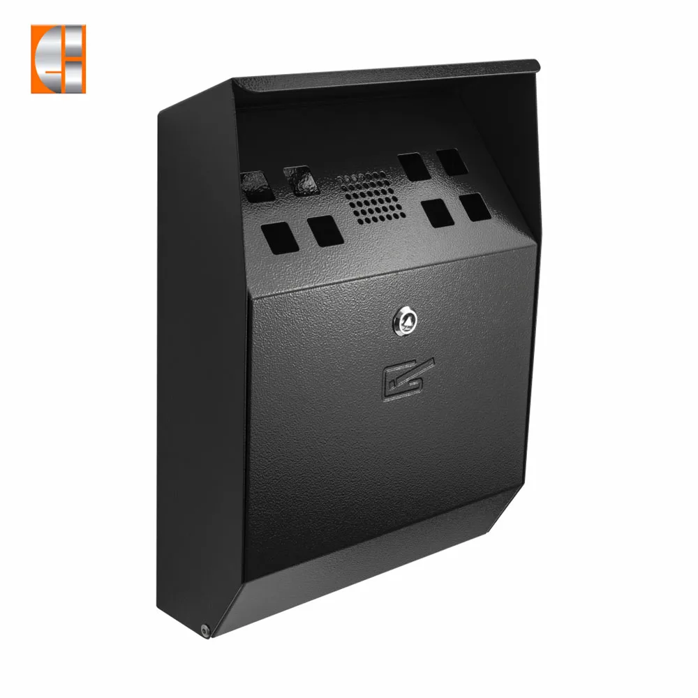 Low Priced Wall Mounted Ashtray Custom Logo Outdoor Cigarette Butt Receptacle Classic Style Smokeless Ashtray Office Hotel Use