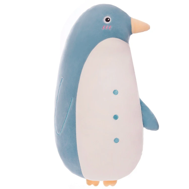 2021 unique lovely coral velvet penguin toy blue and white penguin series stuffed plush anime toys bedroom living room decor