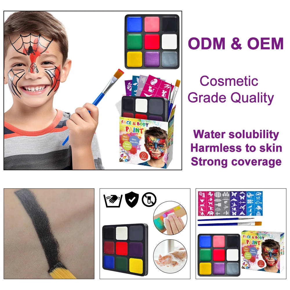 KHY Water Based Makeup Painting Professional Body Face Paint Kit