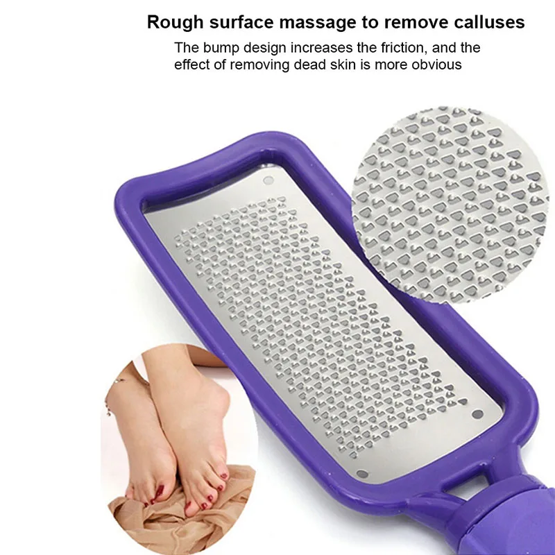 Premium Pedicure tool rust-free stainless steel foot file and dead Skin callus remover for Cracked Heels