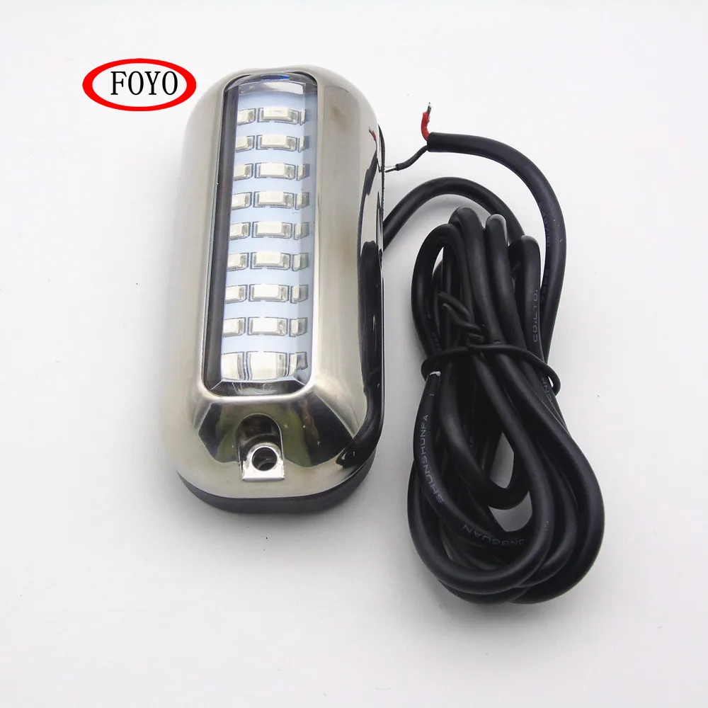 
Foyo Stainless Steel Light 27LED White Underwater Pontoon Marine Boat Transom light 