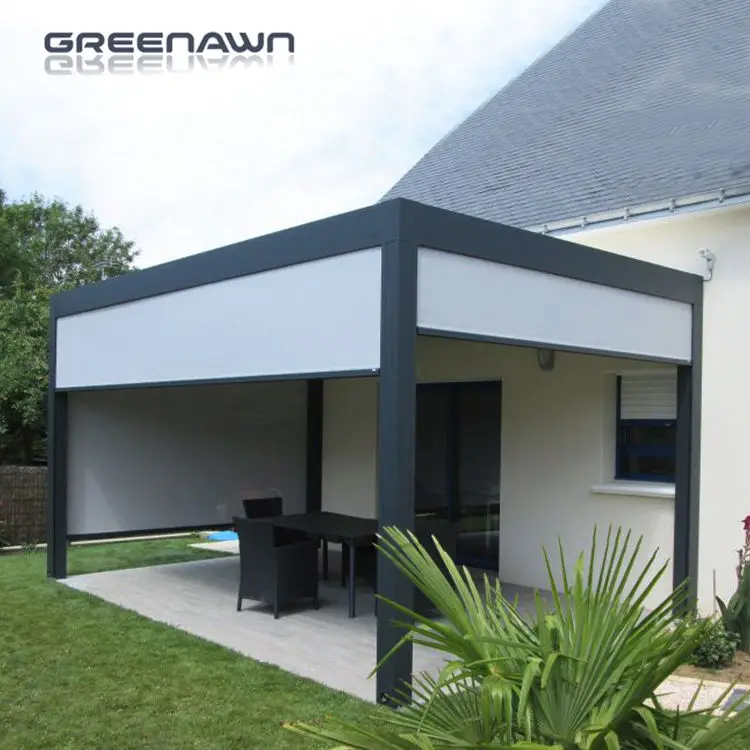 Aluminum Pergola Outdoor Garden Waterproof Bioclimatic Pergola  Aluminium Luxury Garden Gazebos