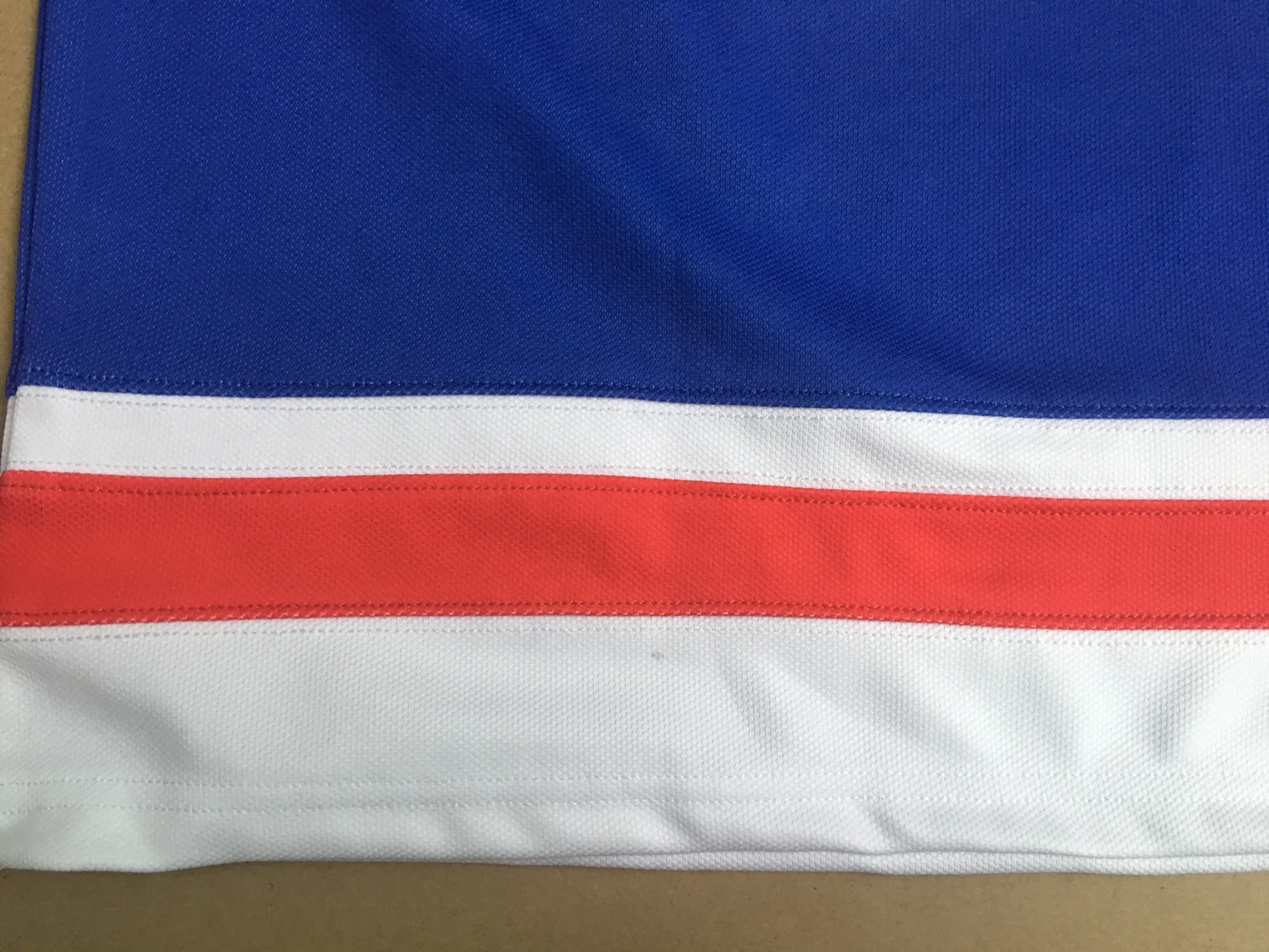 Custom team twill ice hockey jersey embroidered professional stripe stitched ice hockey wear