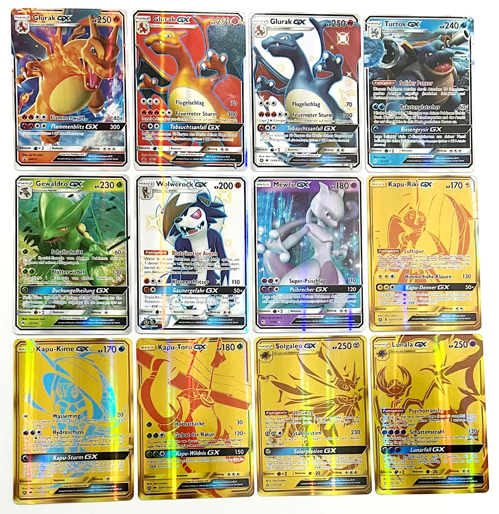 Немецкие карты Pokemon Deck GX V Vmax Vstar торговая карточная игра новая оптовая продажа