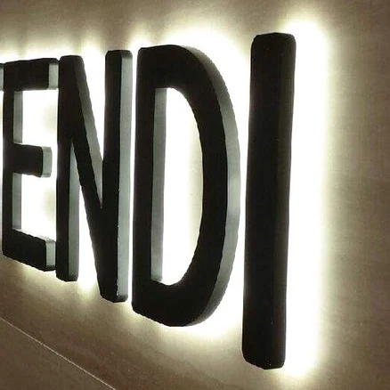 Manufacturer Custom Laser Cutting 3D Metal Titanium Backlit Signage Stainless Steel Letter Mirror Electronic Signs