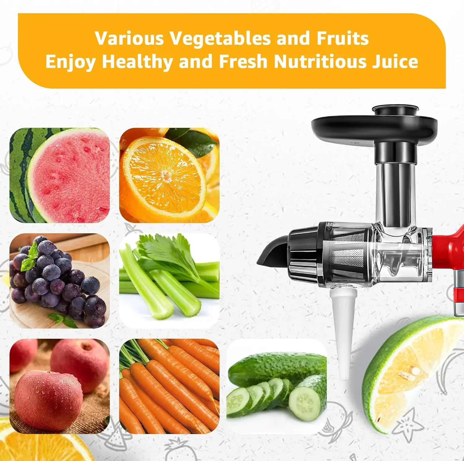 Kitchen blender accessories suitable for all models of KitchenAid vertical mixers