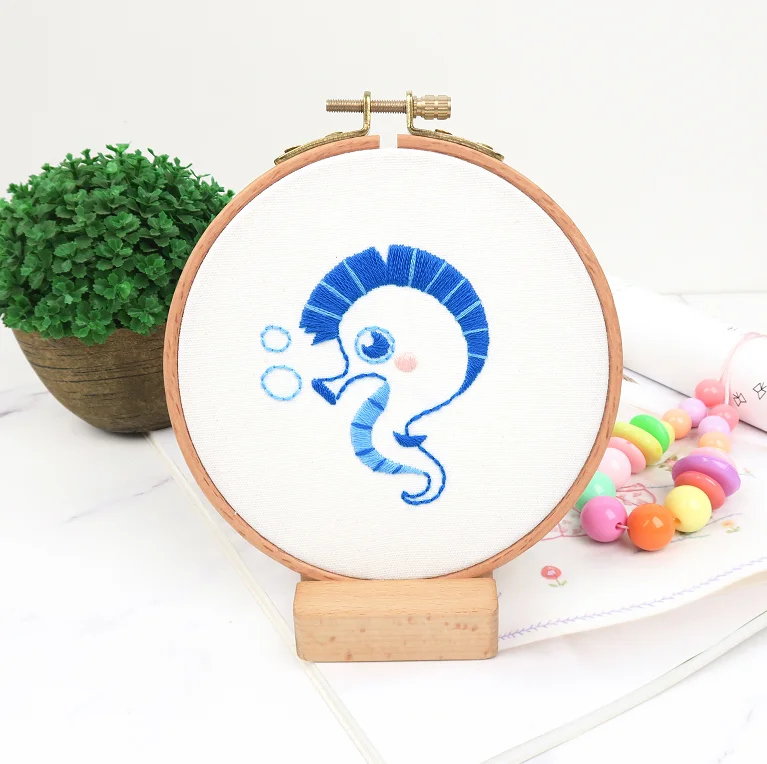 
European style Flower Diy Embroidery Ribbon Set Beginner With Embroidery Shed Sewing Kit Cross stitch Crafts Hand stitched Decor 