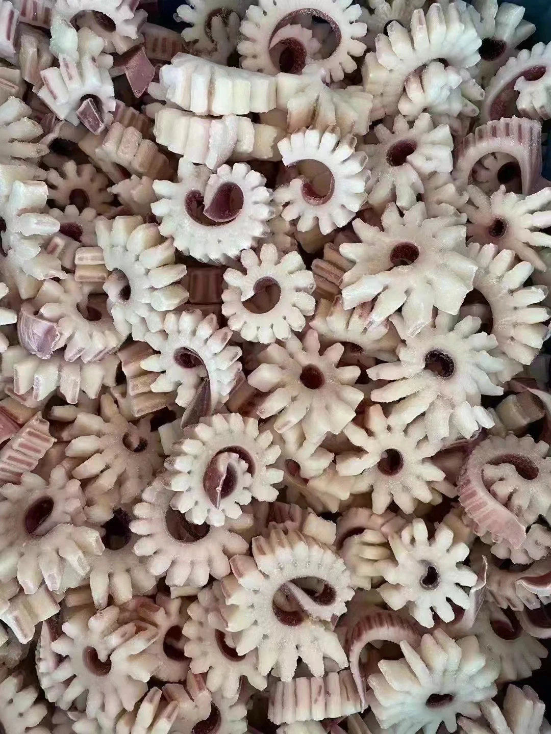 Fresh Frozen Squid Wing Gear Flower Cut IQF