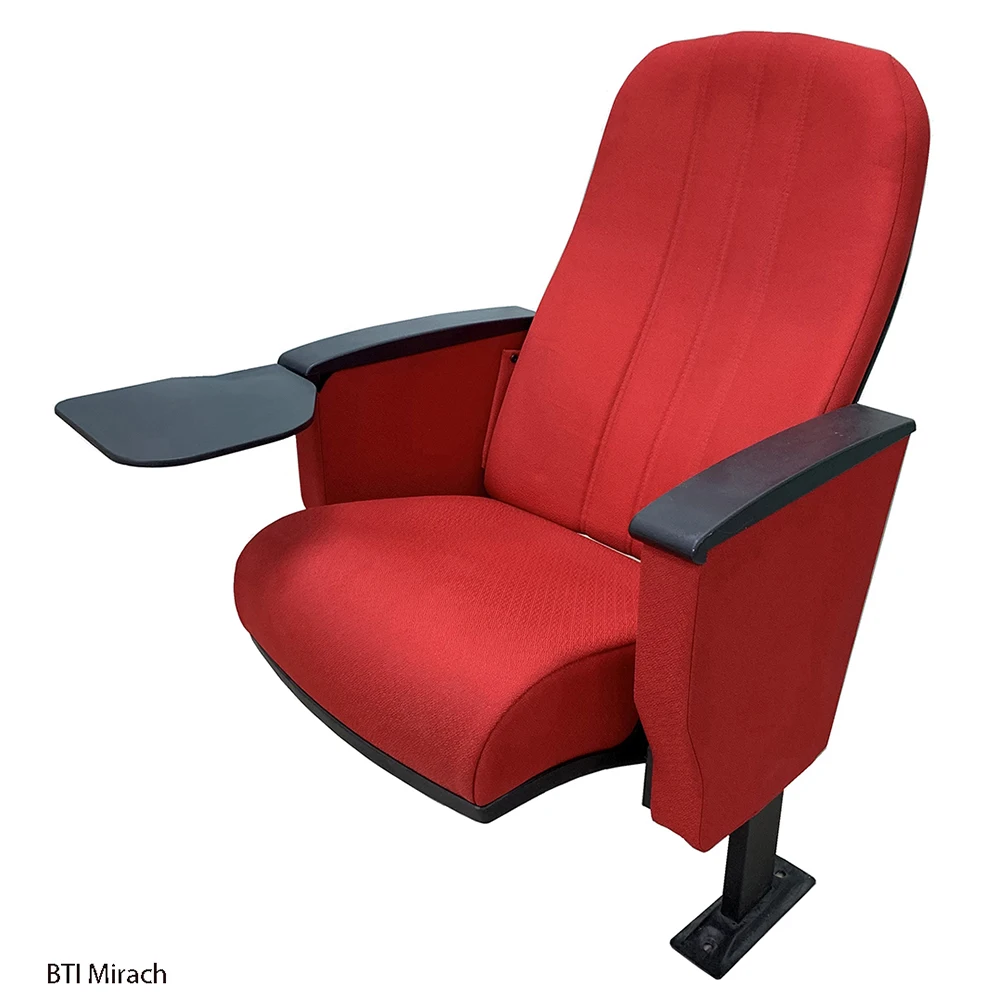 Auditorium Chair MIRACH A Lecture Hall Long Lasting Solid Material Strong Metal Single Pedestal High Comfort Moulded Foam