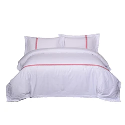 High quality Hotel bedding linen luxury 60S bed sheet printing bedding set 100 cotton hotel
