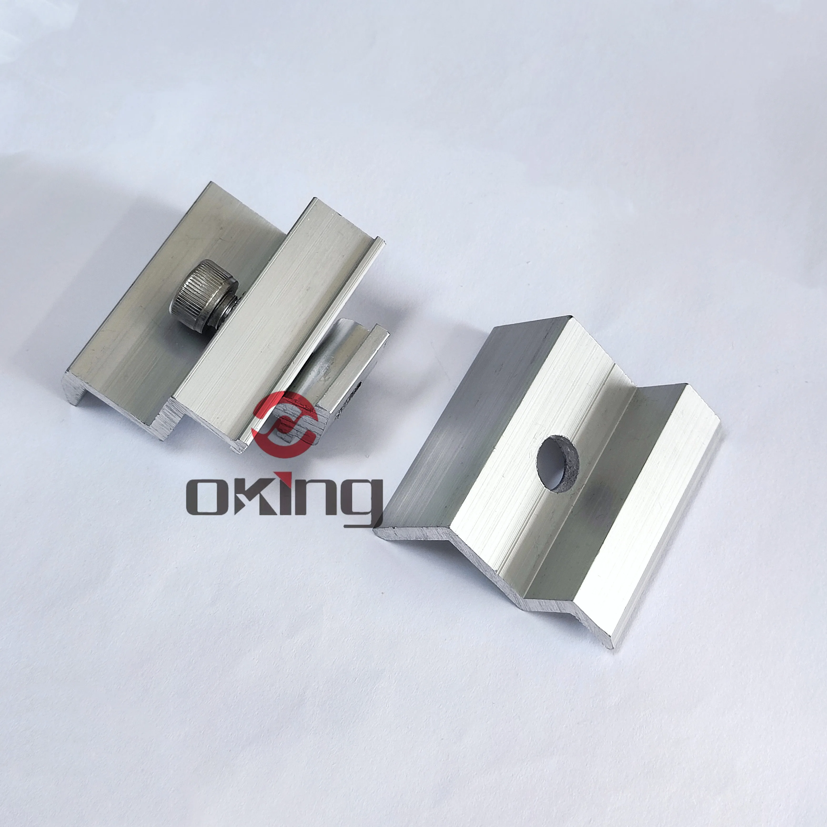 aluminium alloy pv brackets mid and end clamp for solar panel mounting system