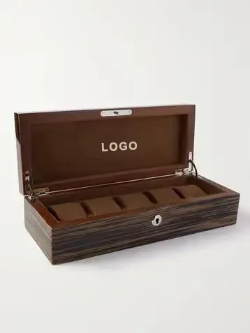 Luxury Custom Logo Watch Storage Box Wooden Watch Storage Watch Case