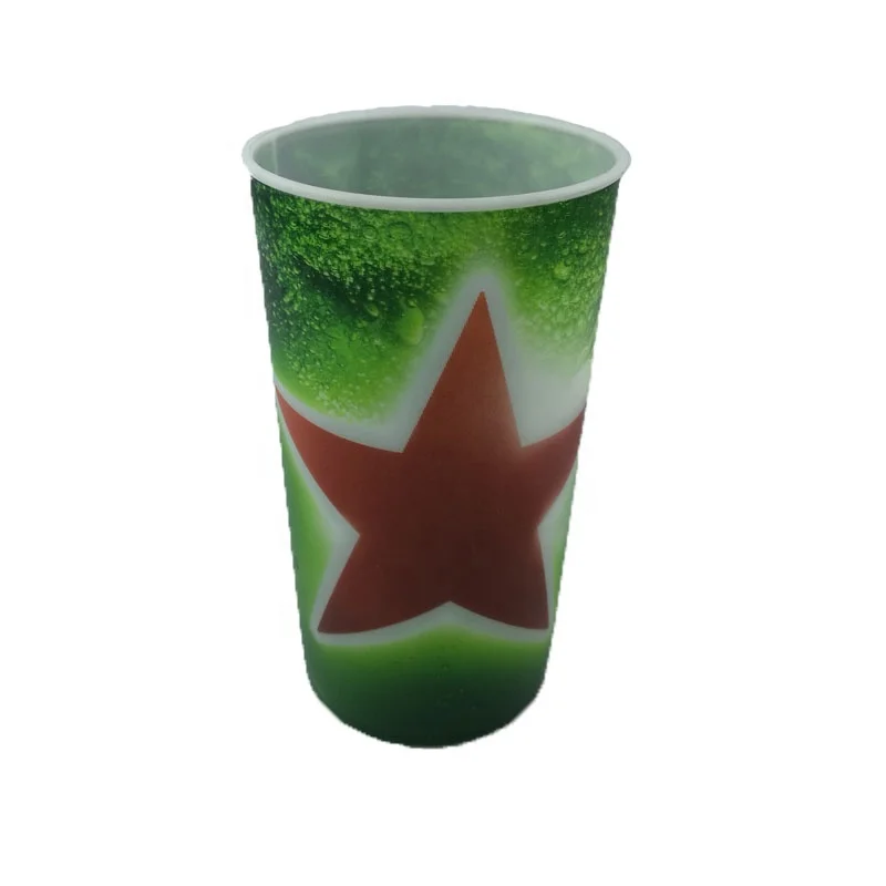 Custom Fancy Eco Friendly Reusable Plastic 3D Lenticular Fruit Juice cup for Kids