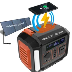 500w1000w station power  battery portable solar generator power station us supply inverter outdoor 230wh