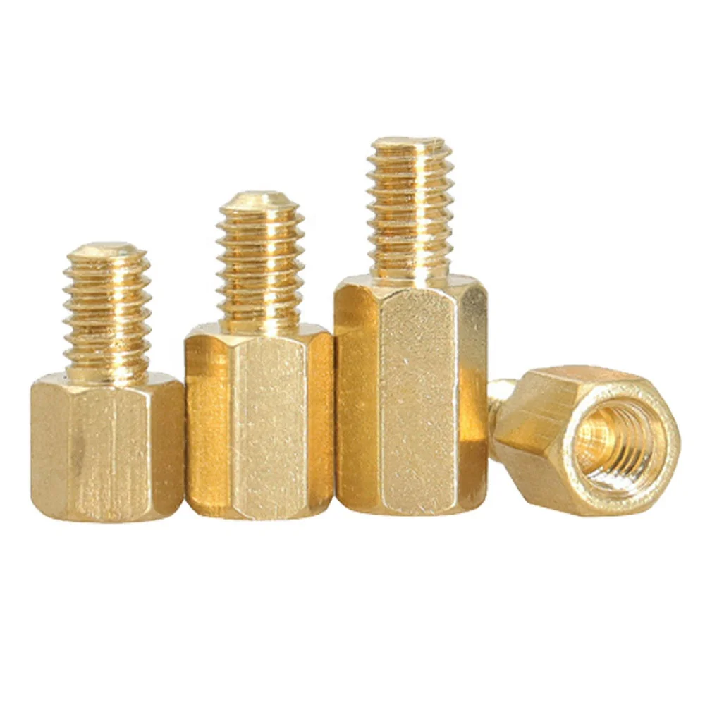 High Quality stainless steel  Aluminum brass metal Unthreaded Spacer m2 m4 m6 Hexagonal nylon spacer male female standoff screw