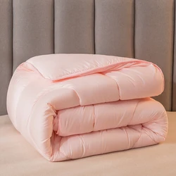 Wholesale Cheap Cotton Fabric Hotel Bed Quilt Polyester Blend Microfiber Quilt Queen Size Custom Quilt Polyest Comforter